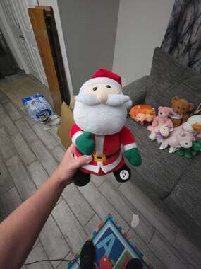 Animated Singing and Dancing Musical Santa Claus Plush Toy